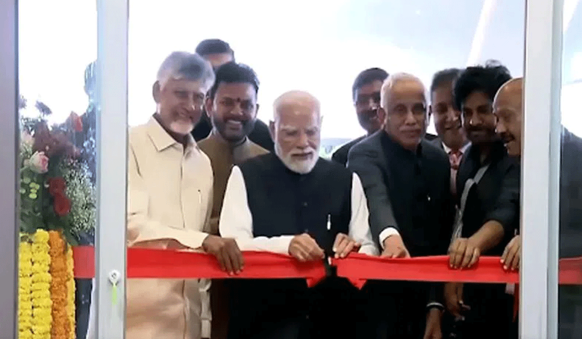 PM Modi inaugurates Bhogapuram Greenfield International Airport