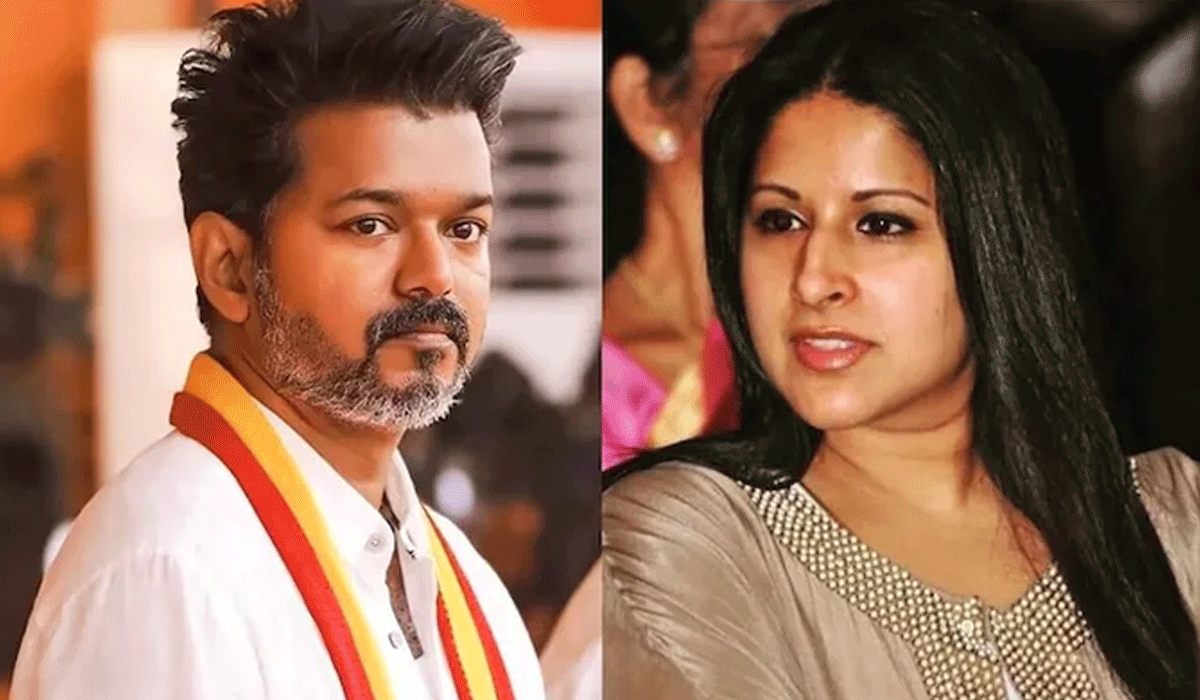 Tamil Nadu CM Vijay's wife Sangeetha withdraws her divorce petition