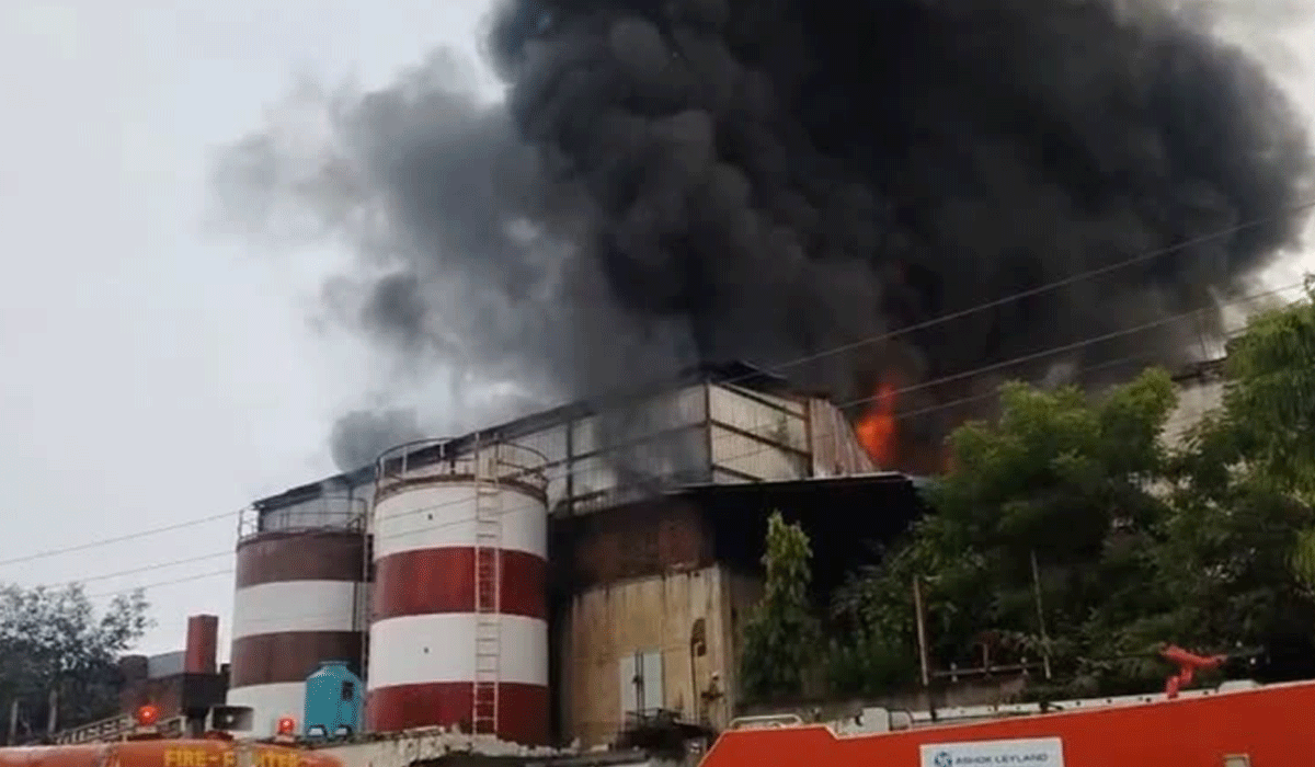 Massive fire breaks out at oil packing factory in Rajasthan's Alwar, nearby factories evacuated