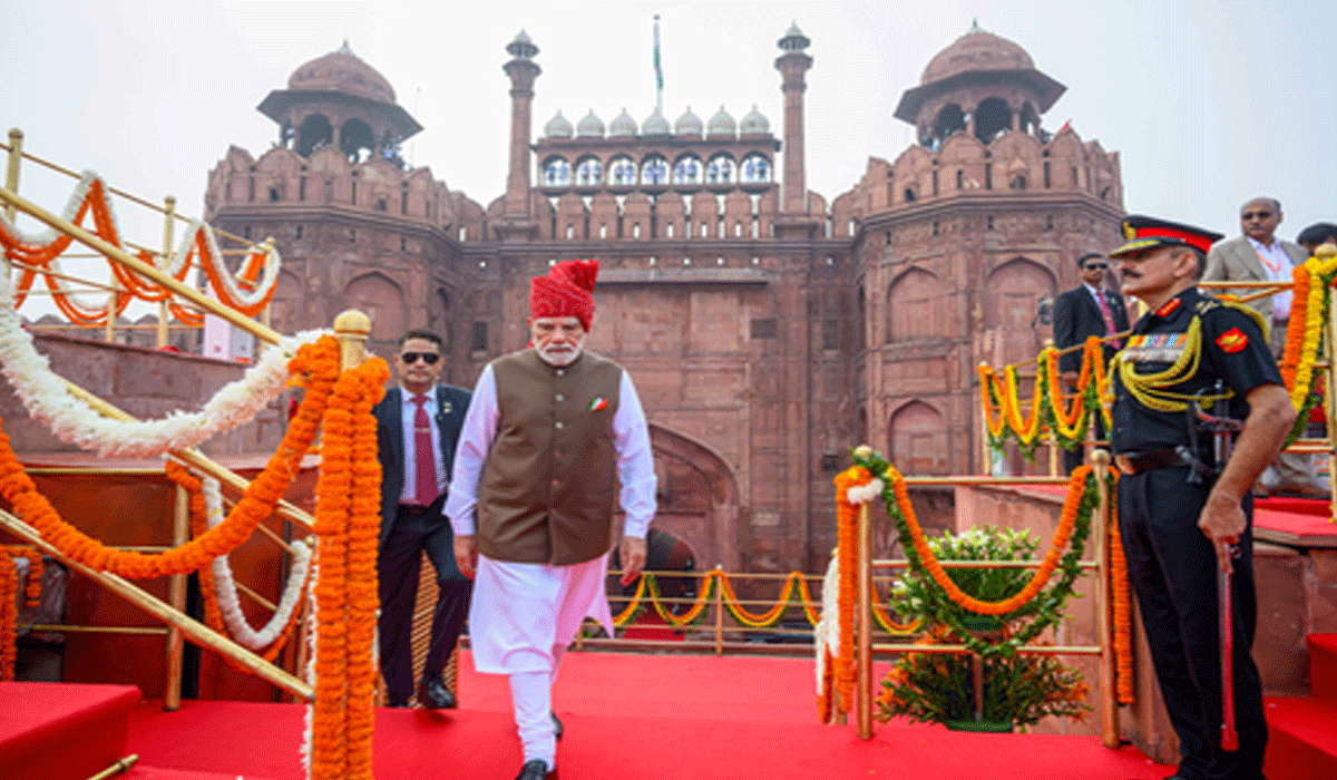 PM Modi’s Red Fort speeches clock record 1,177 minutes; surpass Nehru, Indira and Manmohan