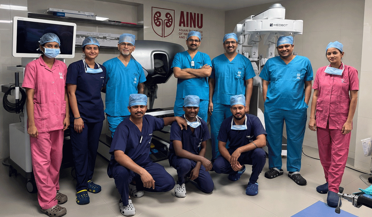AINU Vizag Performs First Robotic Boari Flap Reconstruction Surgery in Vizag, Restoring Kidney Function