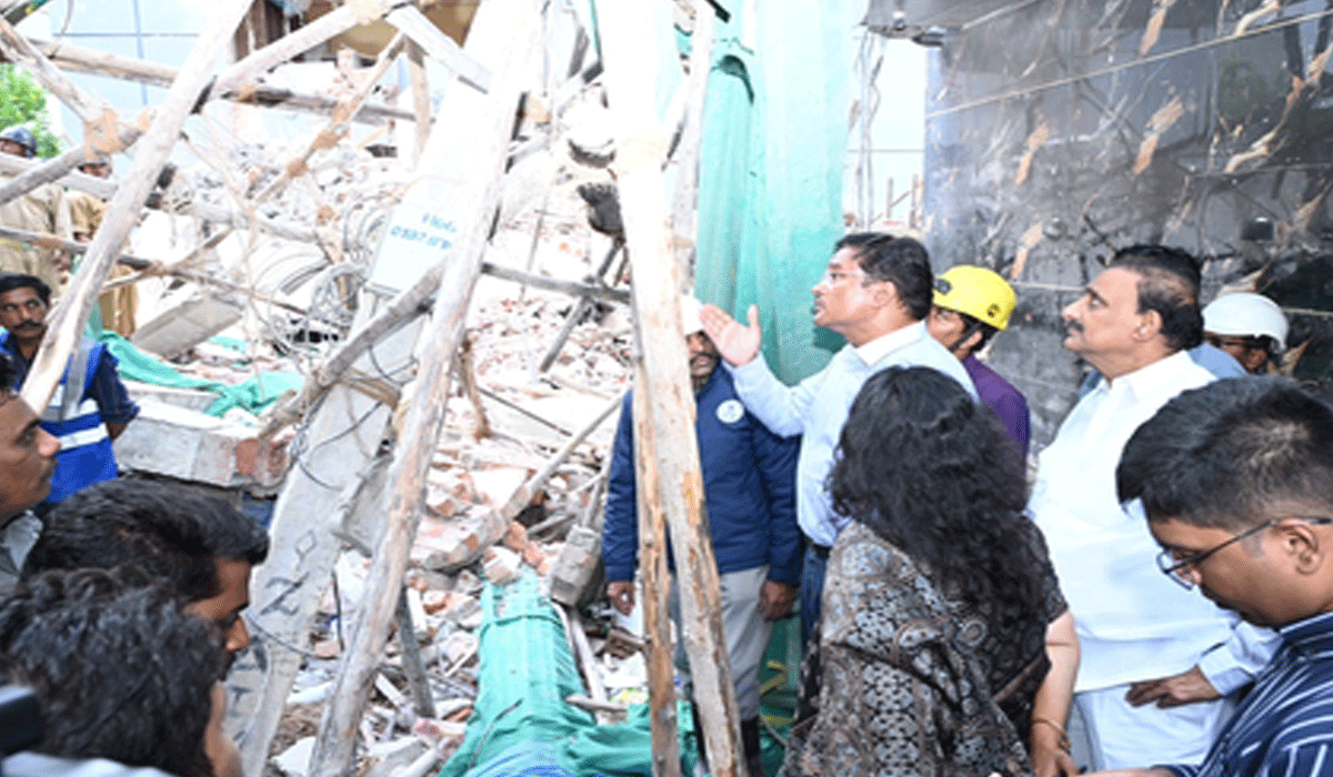 Town planning official suspended after under-construction building collapses in Hyderabad