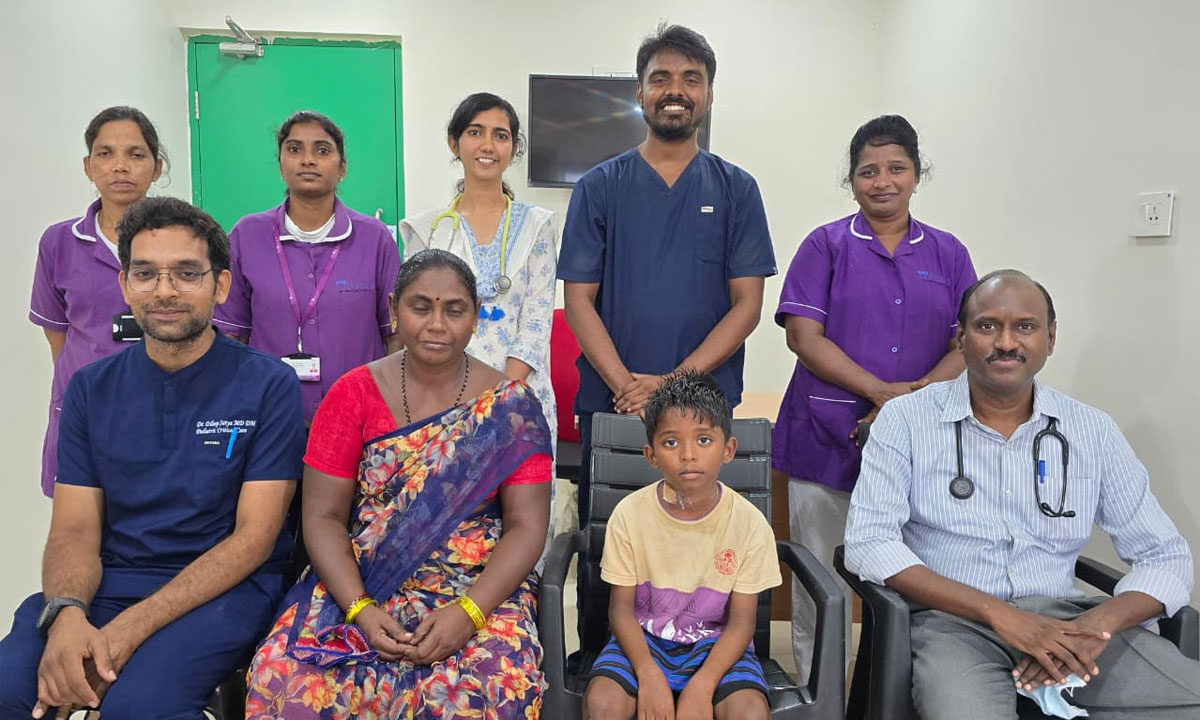 8-Year-Old Boy Recovers from Severe Kidney Injury After Snakebite at KIMS Cuddles Kurnool