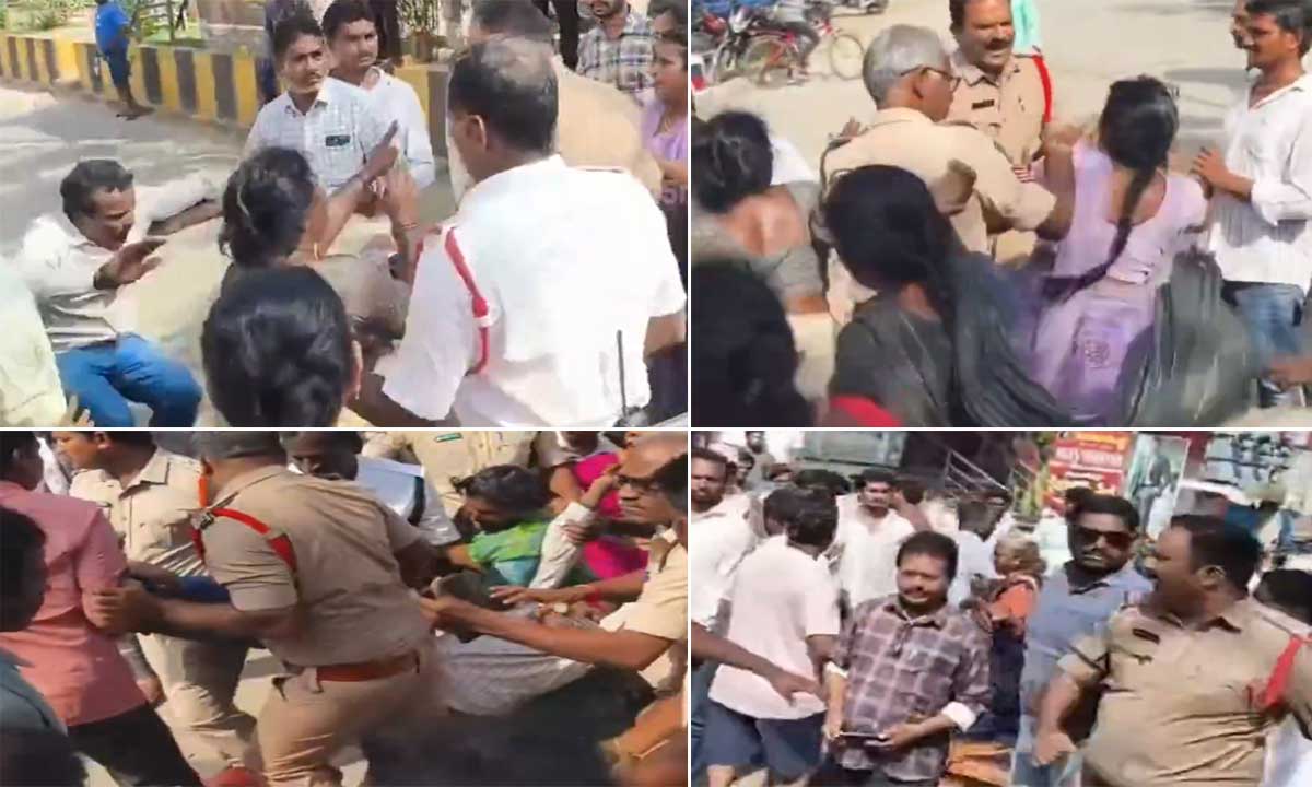 CI Shivashankar’s Alleged Attack on Protester Goes Viral