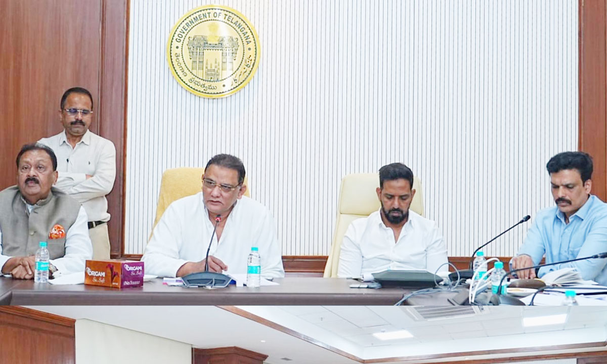 Minister Mohammed Azharuddin Reviews Arrangements for CM Revanth Reddy’s Felicitation Programme
