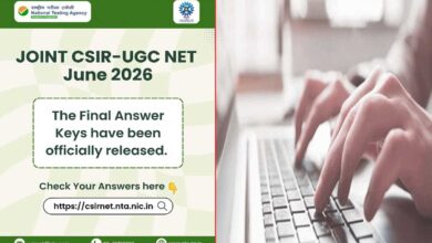 NTA releases final answer keys for Joint CSIR-UGC NET June 2026 exam