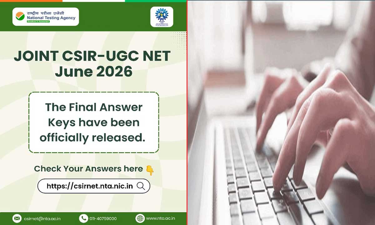 NTA releases final answer keys for Joint CSIR-UGC NET June 2026 exam