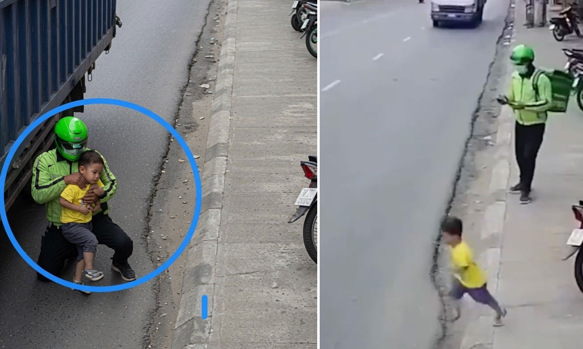 Delivery Boy Saves Child from Speeding Truck, Viral Video Wins Hearts on Social Media