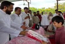 MLA Majid Hussain Distributes Free Bags to Students