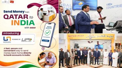 Qatar-India remittance service using UPI launched through Qatar Post outlets