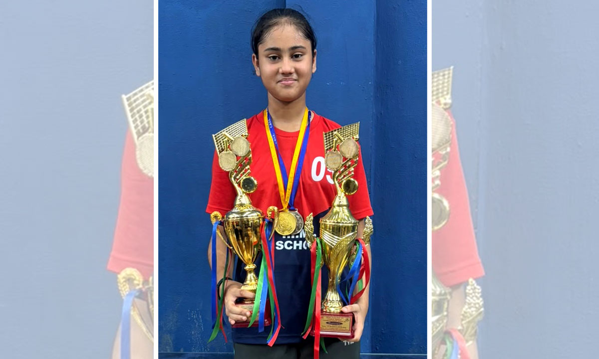 Telangana’s Riddhi Toro Wins CBSE Cluster VII U-14 Girls Singles Table Tennis Title