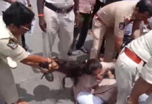 Tirupati Cop Allegedly Drags Paramedical Student by Hair During Stipend Protest