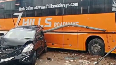 Travels Bus Crashes Into Hotel in Shamshabad, One Killed and Over 50 Injured