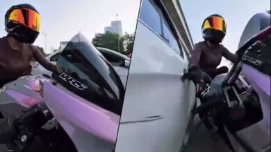 Hooligans Chase Female Biker and Ram Her with Car in Gurugram