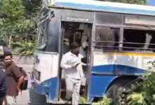 Heavy Tree Falls on RTC Bus Near Hanamkonda Public Gardens, Narrow Escape for Passengers