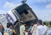 APSRTC Bus Loses Control After Tyre Burst in Annamayya District, 20 Injured