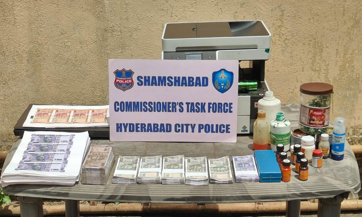 Hyderabad Police Bust Fake Currency Racket in Balapur, ₹2.91 Lakh Counterfeit Notes Seized