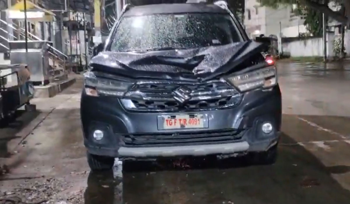 Three Injured After Car Hits Pedestrians in Hyderabad’s Santosh Nagar