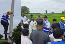 TGSPDCL CMD Jitesh V. Patil Climbs Electricity Pole to Inspect Safety Standards in Malkaram