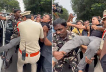 KTR, Other BRS Leaders Arrested Amid Tension at Telangana Assembly Gate