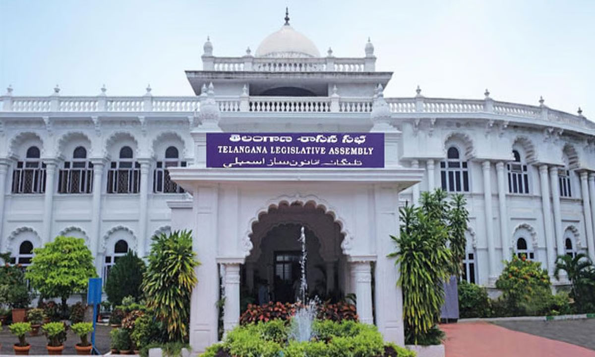 Telangana Assembly Adjourned Within 10 Minutes Amid Uproar