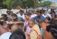 High Tension at Boyinapalli and Jawahar Nagar Police Stations as BRS Workers Protest Arrests