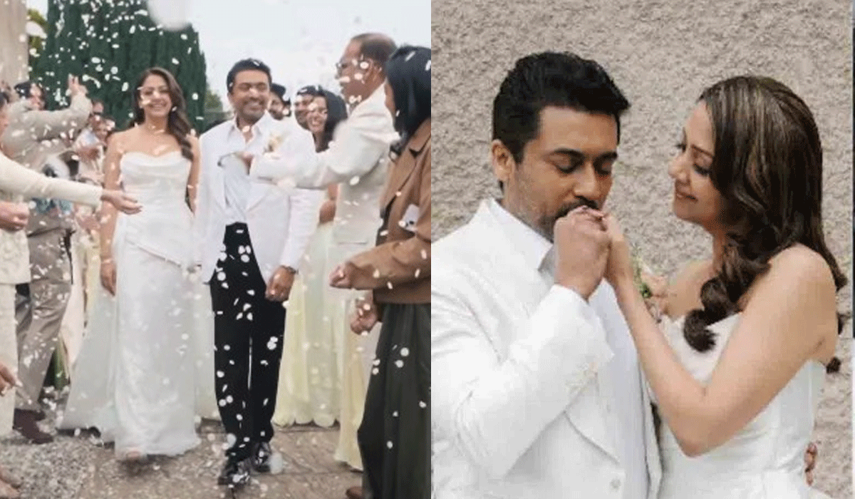 Jyotika, Suriya renew wedding vows as they celebrate 20 years of ‘love and war’