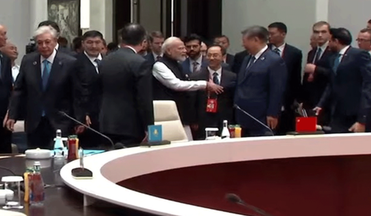 PM Modi, Chinese Prez Xi Jinping shake hands, interact at SCO Summit in Bishkek