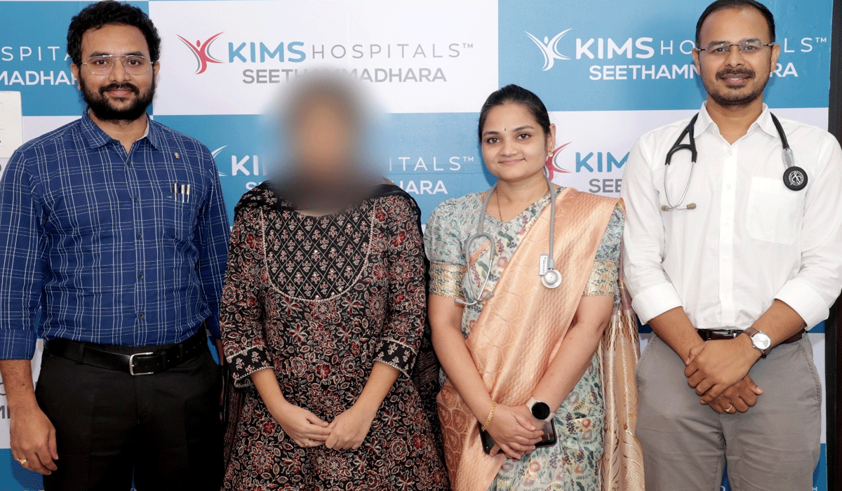 Nine-month pregnant woman suffers brain stroke, saved by KIMS doctors in Vizag