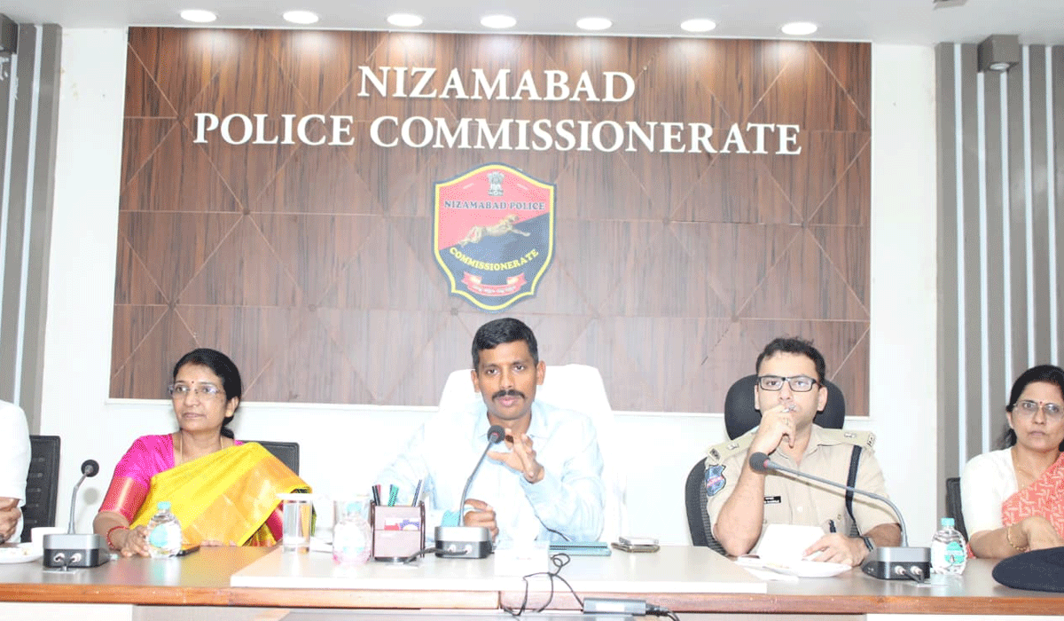 Nizamabad Police Commissioner and DM&HO Review Safety Measures with Representatives of Government and Private Hospitals