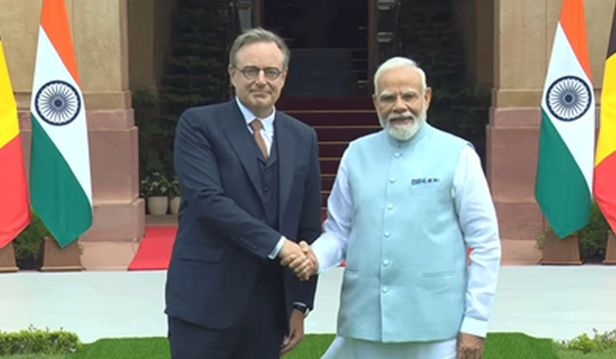 PM Modi, Belgian counterpart Wever hold bilateral talks at Hyderabad House