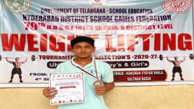 Three Hyderabad Students Shine at 70th H.D.S.G.F. Inter-School District-Level Competition