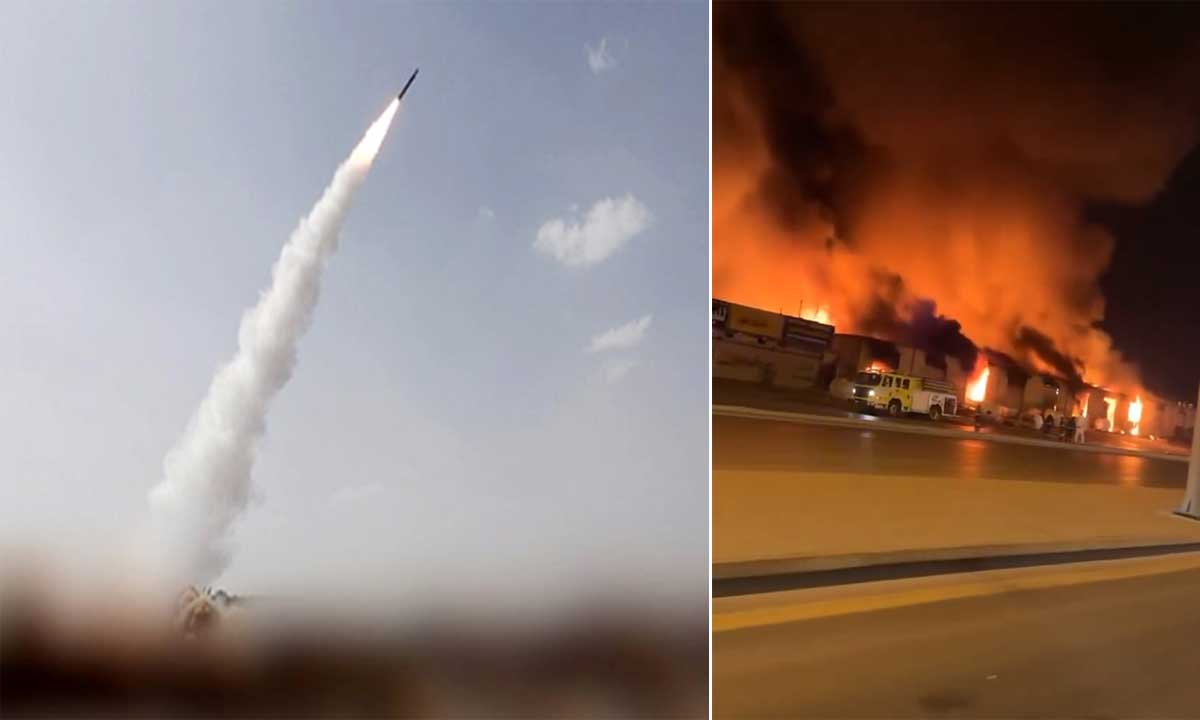 Houthis Claim Attack on King Khalid Air Base with Dozens of Missiles and Drones